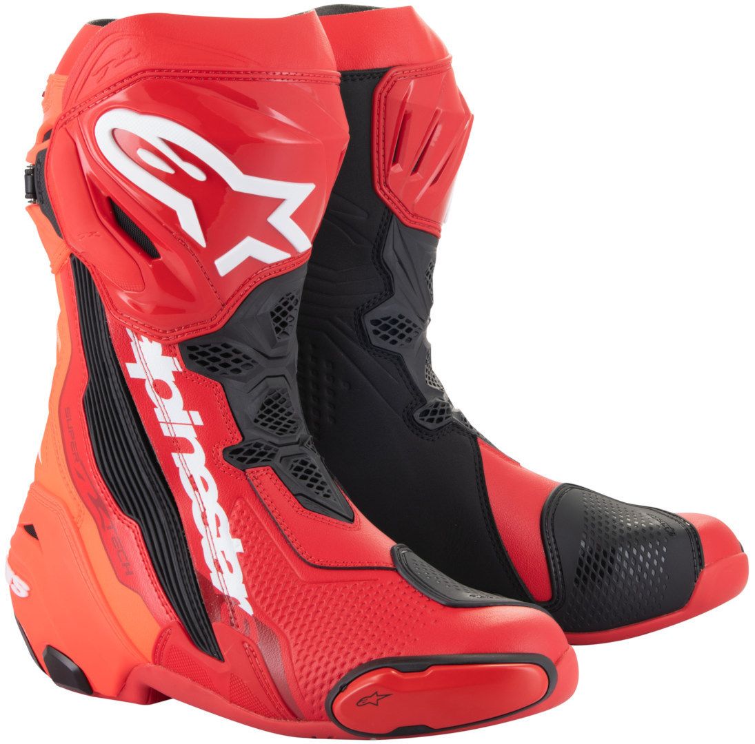 Alpinestars Supertech R Boots Red Black White : Delivery in 10 Days 